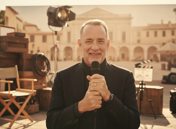 Tom Hanks Outsmarts the Set With a Hilarious On-Set Move