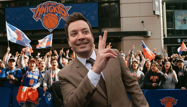 New York Knicks storm Jimmy Fallon's monologue in champions' takeover