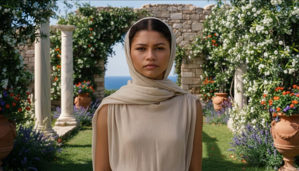 Zendaya’s The Odyssey style saga continues in an ethereal Louis Vuitton look
