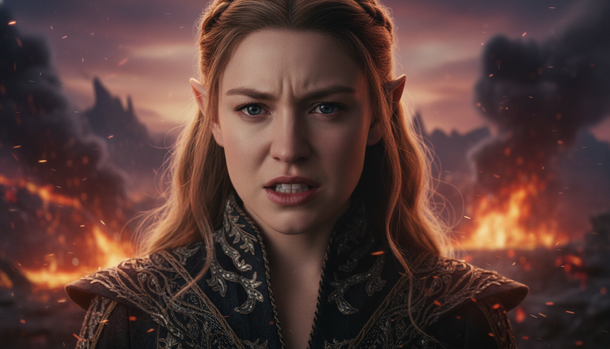 AI Reimagines Sydney Sweeney as Arwen in Surreal LOTR Fan Edit
