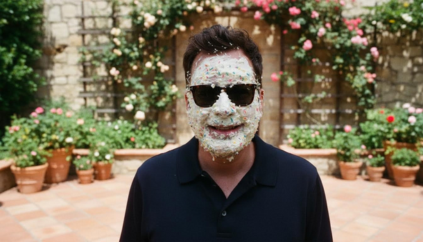 Jimmy Fallon gets caked by Salma Hayek's 'La Mordida' tradition
