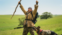 A four-legged co-star still gets Brad Pitt emotional while filming