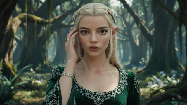 Anya Taylor-Joy is Middle-earth’s newest elf in The Lord of the Rings: The Hunt for Gollum