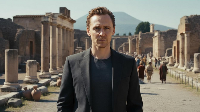 Tom Hiddleston gives ancient Rome a big-screen sci-fi twist in Pompeii: Out of Time