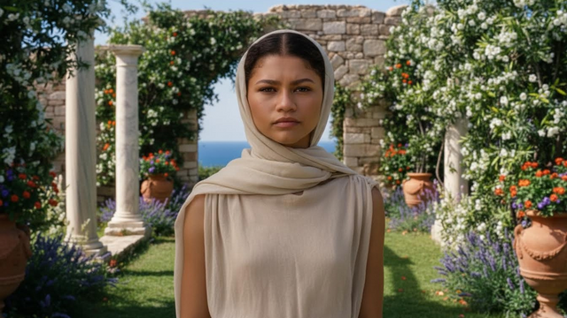 Zendaya’s The Odyssey style saga continues in an ethereal Louis Vuitton look