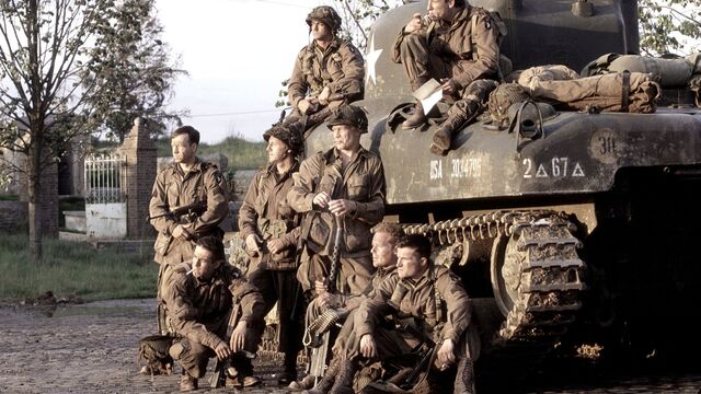 Where was Band of Brothers filmed in the UK?