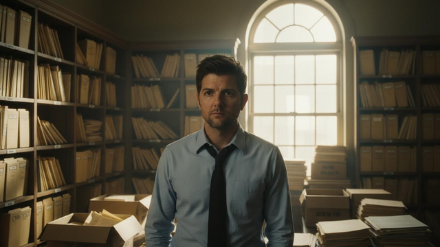 For The Aviator, Adam Scott filed an FBI request—then received a box of government documents