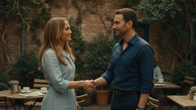 Casually dating, Jennifer Lopez and Brett Goldstein take their office romance into real life