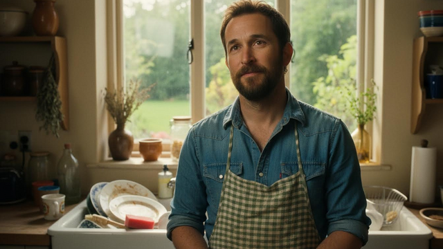 Noah Wyle breaks down his household chore split: “The sink is my domain”